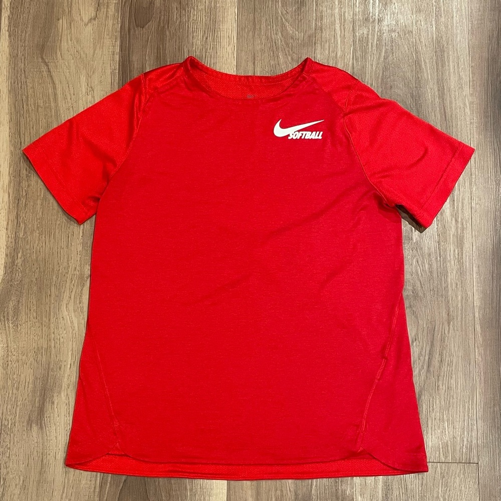 Nike Kids Softball Dri-Fit Shirt. Unisex Size Small